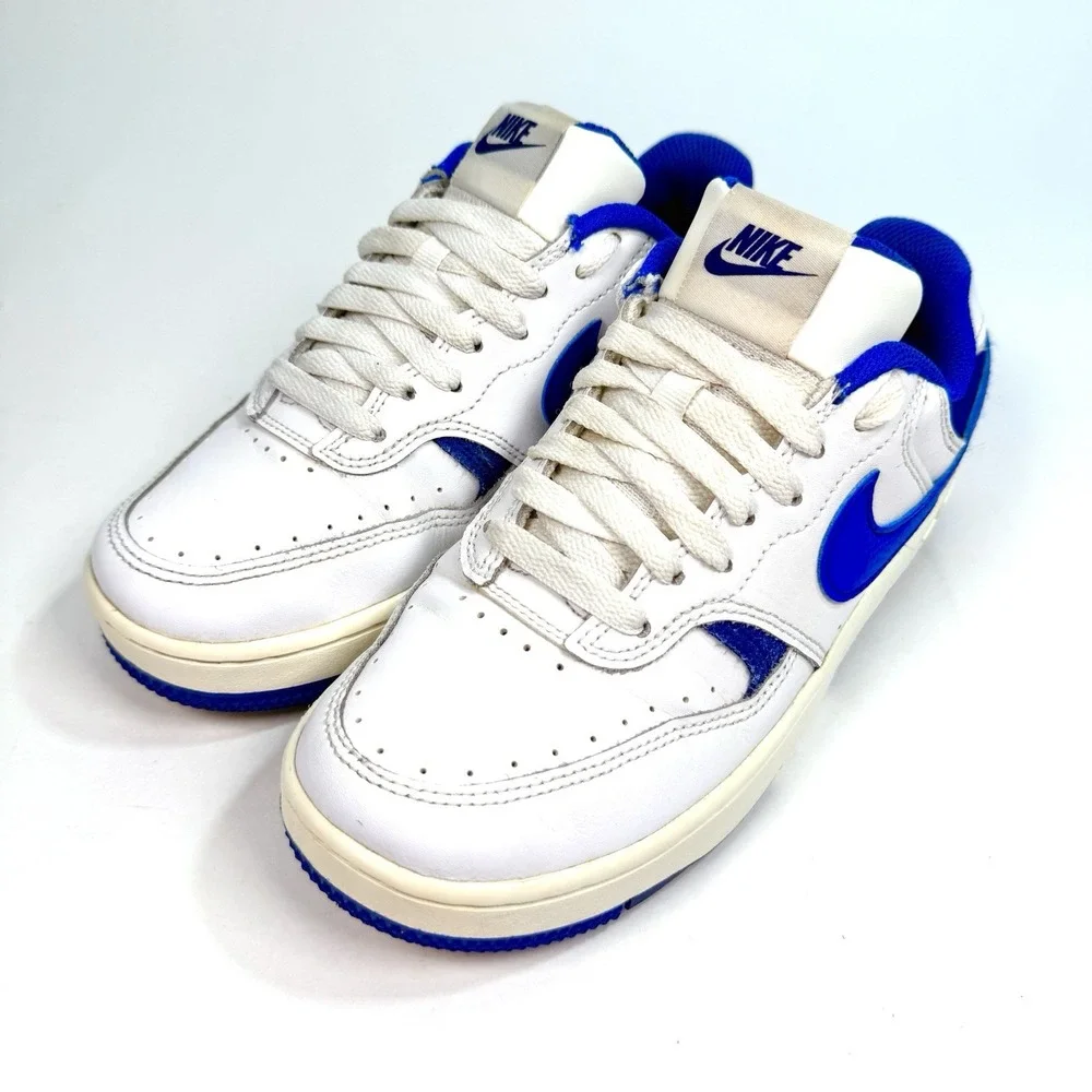 Nike Court Vision Low Next Nature GS White Blue DX9176-101 Size 6.5 Shoes